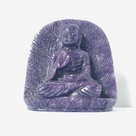 Lepidolite Buddha