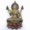 Large Brass Lakshmi Statue