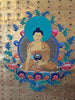 Gold Ratnasambhava Buddha Thangka 