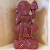 Red Jasper Hanuman with Mountain Statue