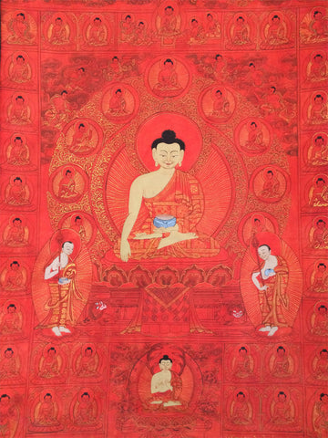 Red Ratnasambhava Buddha