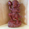 Red Jasper Hanuman with Mountain Statue